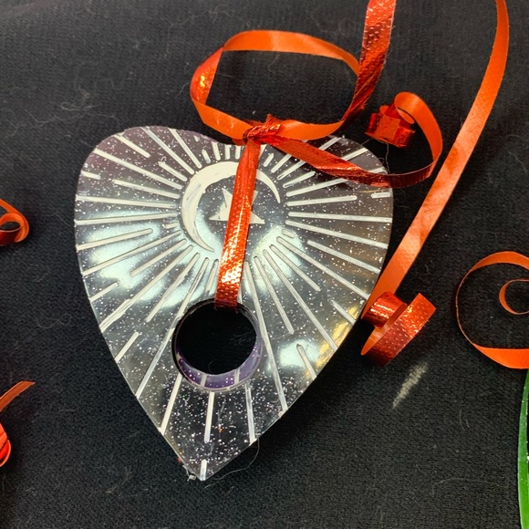 Multicoloured resin, planchette, coasters - Picture 3 of 4